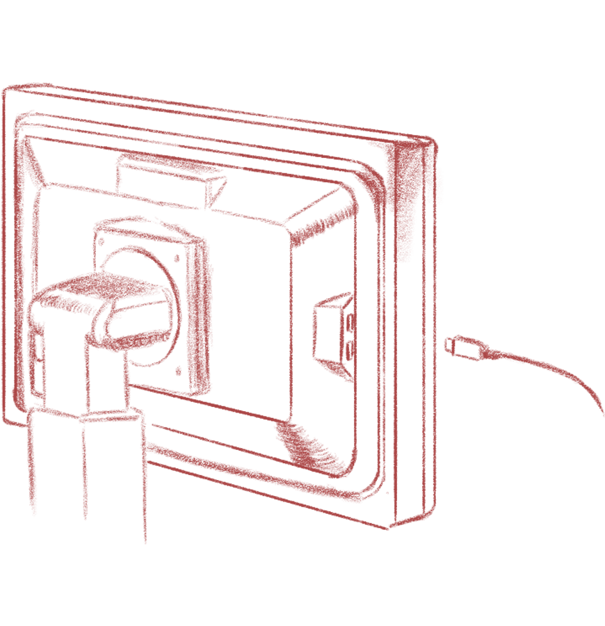 USB port (monitor)